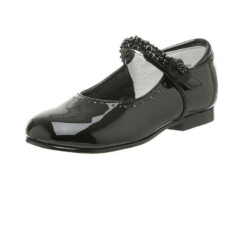 Jumping Jacks Black Patent Leather Mary Jane Shoe